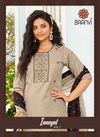 Baanvi Innayat Limca  Ethnic Wear  Heavy Cotton With Embroidery Kurti With Bottom Collection 